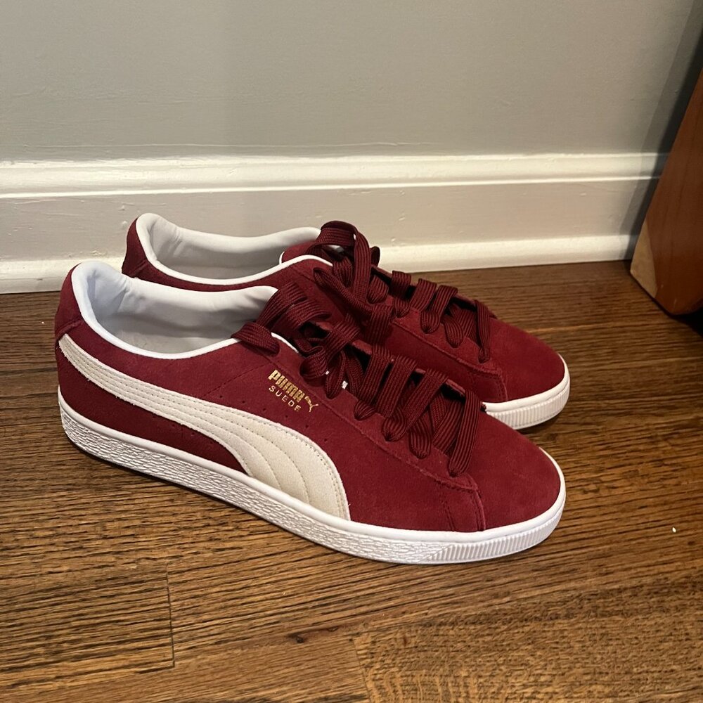 Puma Suede Classic XXI Shoes - Cabernet/White